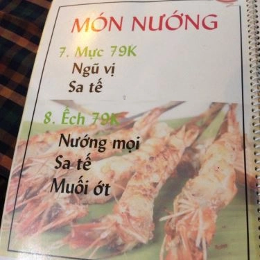 Thực đơn- Quán Ăn Quán Nướng Ngói 2