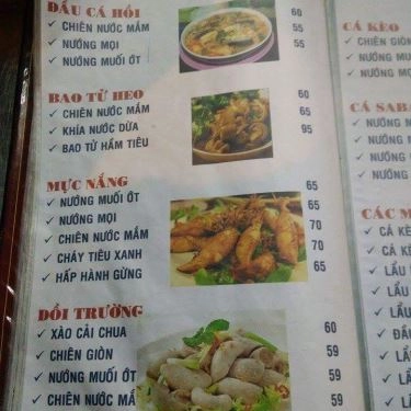 Thực đơn- Quán Ăn Quán Ốc 166