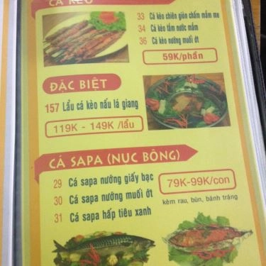 Thực đơn- Quán Ăn Quán Ốc 399 - Tây Thạnh