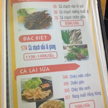Thực đơn- Quán Ăn Quán Ốc 399 - Tây Thạnh