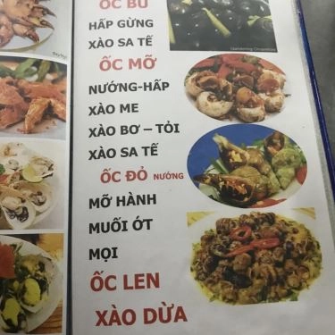 Thực đơn- Quán Ăn Quán Ốc Châu