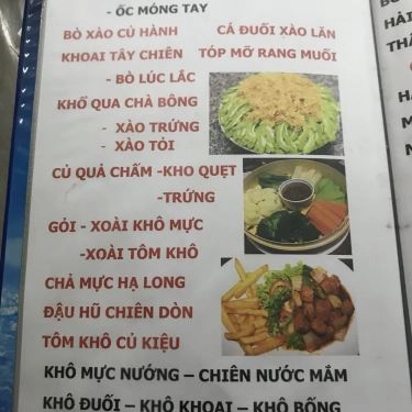 Thực đơn- Quán Ăn Quán Ốc Châu
