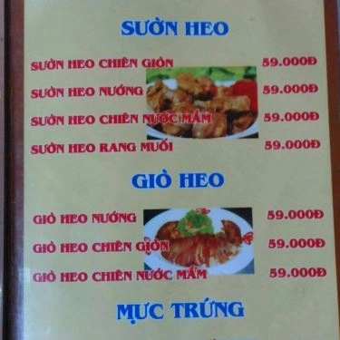 Thực đơn- Quán Ăn Quán Ốc Hải Sản 20k