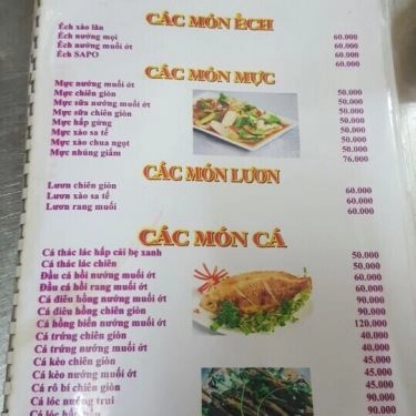 Thực đơn- Quán Ăn Quán Ốc La Lan