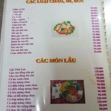 Thực đơn- Quán Ăn Quán Ốc La Lan