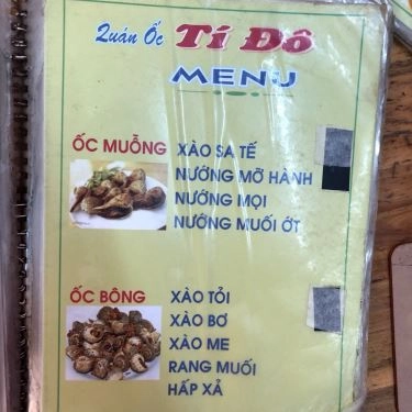 Thực đơn- Quán Ăn Quán Ốc Tí Đô