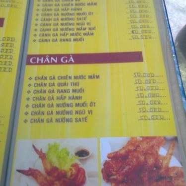 Thực đơn- Quán Ăn Quán Ốc Ty - Vĩnh Khánh
