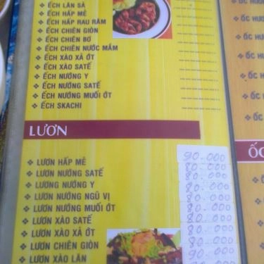Thực đơn- Quán Ăn Quán Ốc Ty - Vĩnh Khánh