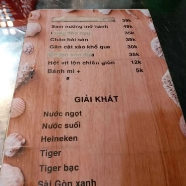 Thực đơn- Quán Ăn Quán Ốc Vic