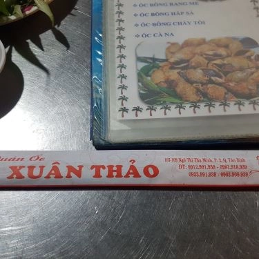 Thực đơn- Quán Ăn Quán Ốc Xuân Thảo - Ngô Thị Thu Minh