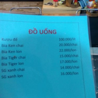Thực đơn- Quán Ăn Phở Sướng