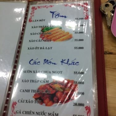 Thực đơn- Phúc Ký - Quán Ăn Bình Dân