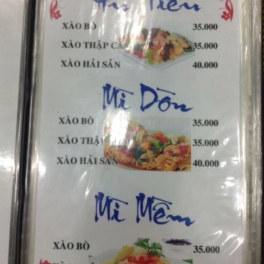 Thực đơn- Phúc Ký - Quán Ăn Bình Dân