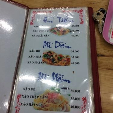 Thực đơn- Phúc Ký - Quán Ăn Bình Dân