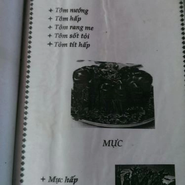 Thực đơn- Quán Ăn Hải Sản Phương - Nguyễn Tất Thành