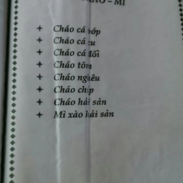 Thực đơn- Quán Ăn Hải Sản Phương - Nguyễn Tất Thành