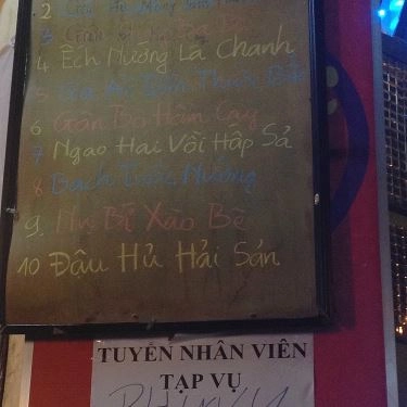 Thực đơn- Quán Ăn Quán Phương Bắc - Ẩm Thực Bắc