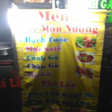 Thực đơn- Quán Ăn Sáu Li - Phá Lấu & Các Món Nướng