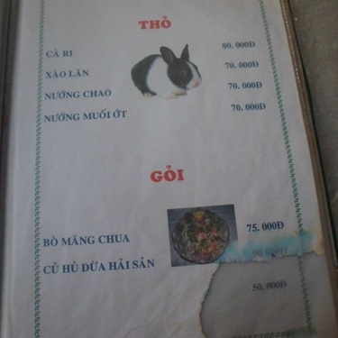 Thực đơn- Quán Ăn Quán Sáu Phát - Món Nhậu Bình Dân