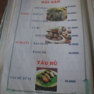 Thực đơn- Quán Ăn Quán Sáu Phát - Món Nhậu Bình Dân