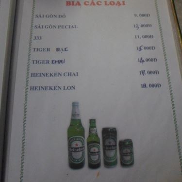 Thực đơn- Quán Ăn Quán Sáu Phát - Món Nhậu Bình Dân