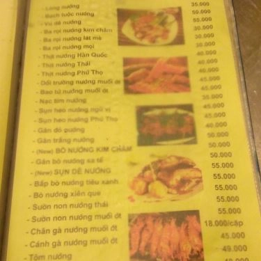 Thực đơn- Quán Ăn Quán Sen - Nhậu Bình Dân