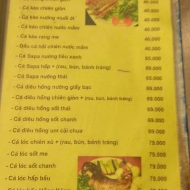 Thực đơn- Quán Ăn Quán Sen - Nhậu Bình Dân