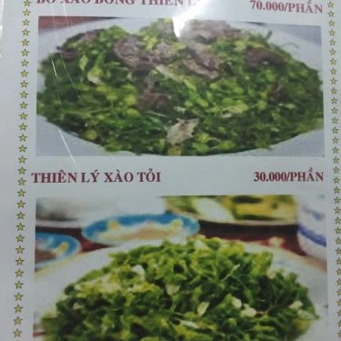 Thực đơn- Sô Chu - Quán Ăn Gia Đình