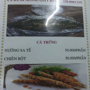 Thực đơn- Sô Chu - Quán Ăn Gia Đình