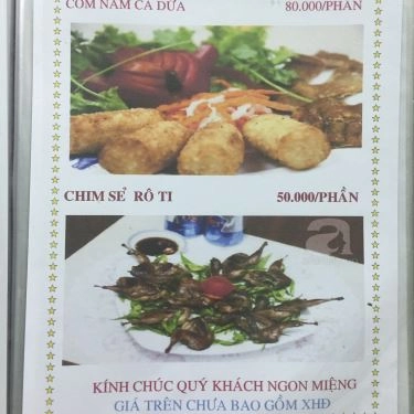 Thực đơn- Sô Chu - Quán Ăn Gia Đình