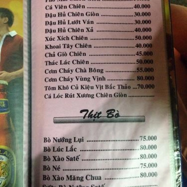 Thực đơn- Quán Ăn Lẩu Cá Kèo Tài