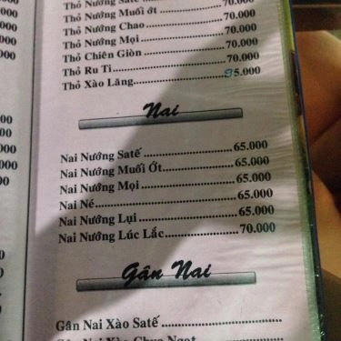Thực đơn- Quán Ăn Lẩu Cá Kèo Tài