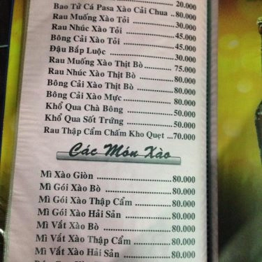 Thực đơn- Quán Ăn Lẩu Cá Kèo Tài