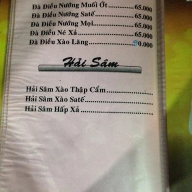 Thực đơn- Quán Ăn Lẩu Cá Kèo Tài