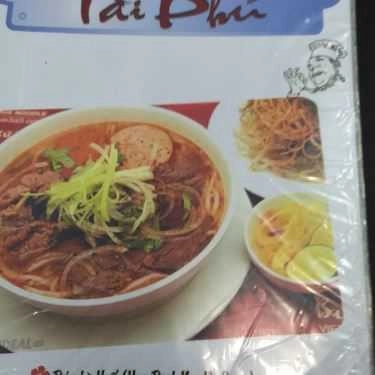 Thực đơn- Quán Ăn Tài Phú - Đặc Sản Huế