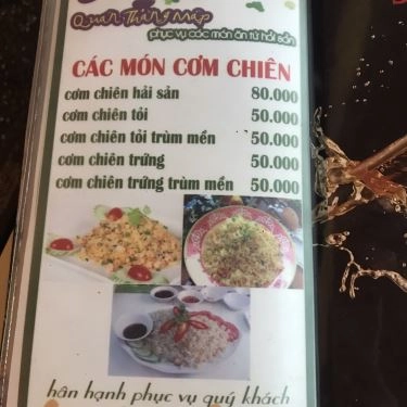 Thực đơn- Quán Ăn Thằng Mập - Hải Sản Tươi Ngon