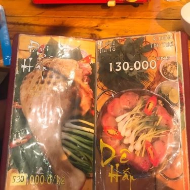 Thực đơn- Quán Ăn Quán Thanh Đa - Lẩu Dê
