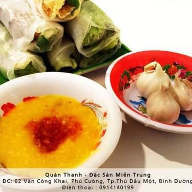 Món ăn- Quán Ăn Quán Thanh - Đặc Sản Miền Trung