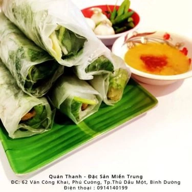 Món ăn- Quán Ăn Quán Thanh - Đặc Sản Miền Trung