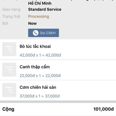 Thực đơn- Quán Ăn Quán Thanh Phát - Mì Xào & Cơm Chiên
