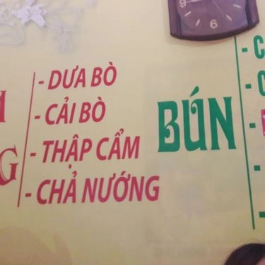 Thực đơn- Quán Ăn Thêm Béo - Phở, Bún & Cơm Rang