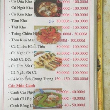 Thực đơn- Quán Ăn Quán Thi - Hải Sản & Các Món Nhậu Bình Dân