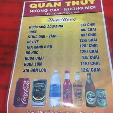 Thực đơn- Quán Ăn Quán Thủy - Các Món Nướng