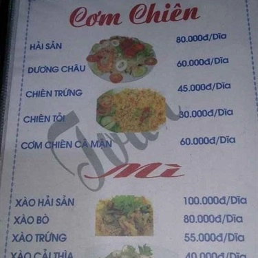 Thực đơn- Quán Ăn Quán Toàn 37