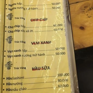 Thực đơn- Quán Ăn Quán Trúc Xanh