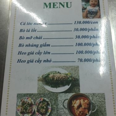 Thực đơn- Quán Ăn Quán Tư Mập - Cá Lóc Nướng