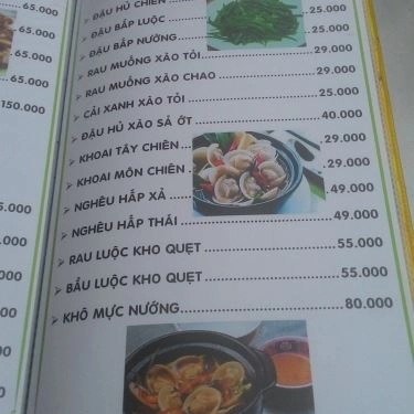 Thực đơn- Quán Ăn Quán Tuấn Râu - Đặc Sản Bò & Dê