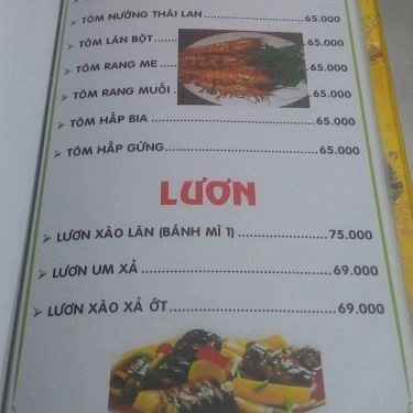 Thực đơn- Quán Ăn Quán Tuấn Râu - Đặc Sản Bò & Dê