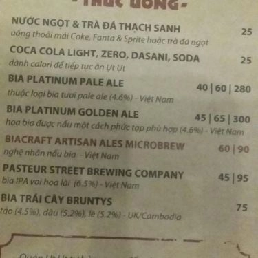 Tổng hợp- Quán Ăn Ụt Ụt Quán - Barbecue & Beer - Trường Sa