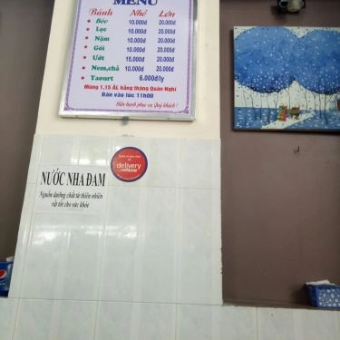Thực đơn- Quán Ăn Quán Vân - Bánh Bèo - Nậm & Bột Lọc